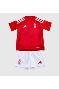 Fotbalové Dres Nottingham Forest Dětské Domácí Oblečení 2024-25 Krátký Rukáv (+ trenýrky)